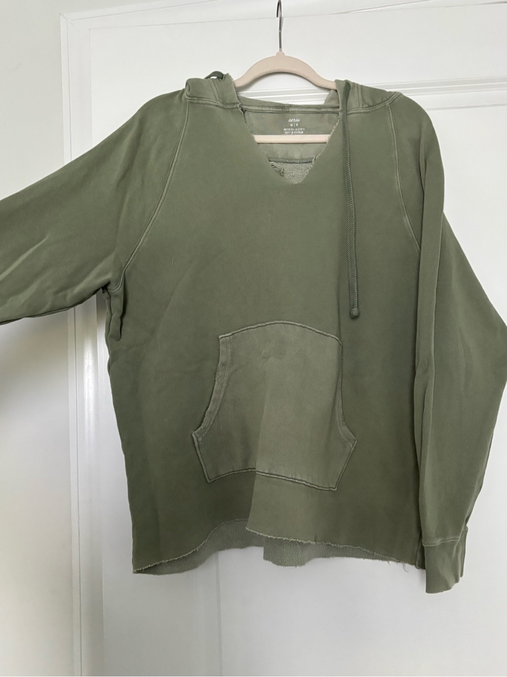 aerie Olive Green Crewneck Hoodie